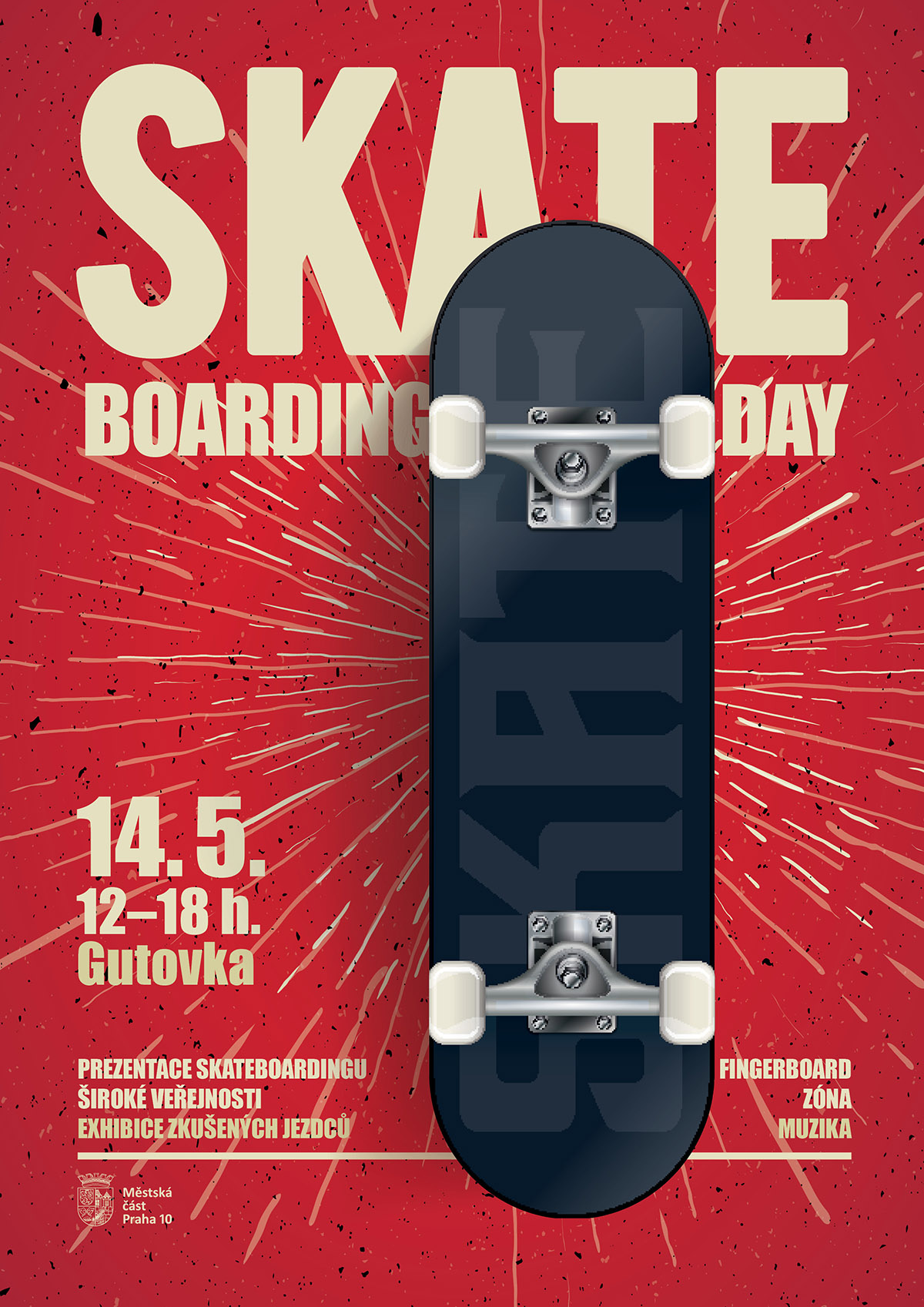 Plakát Skateboarding day