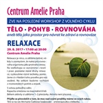 Centrum Amelie - workshop RELAXACE