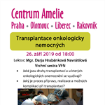Centrum Amelie: přednáška Transplantace onkologicky nemocných